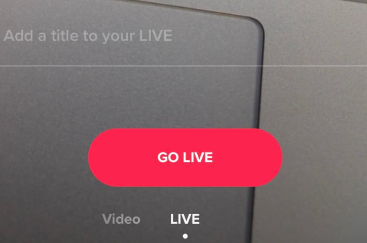 tik tok go live