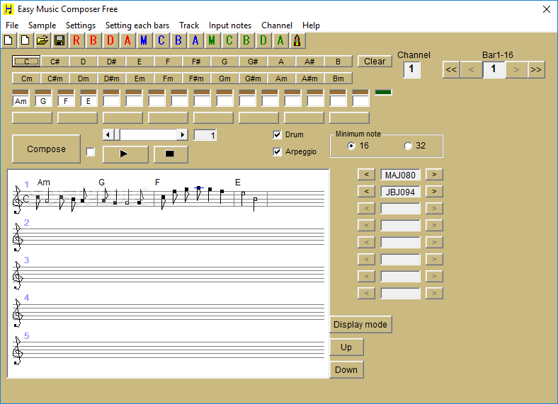 easy free music making software