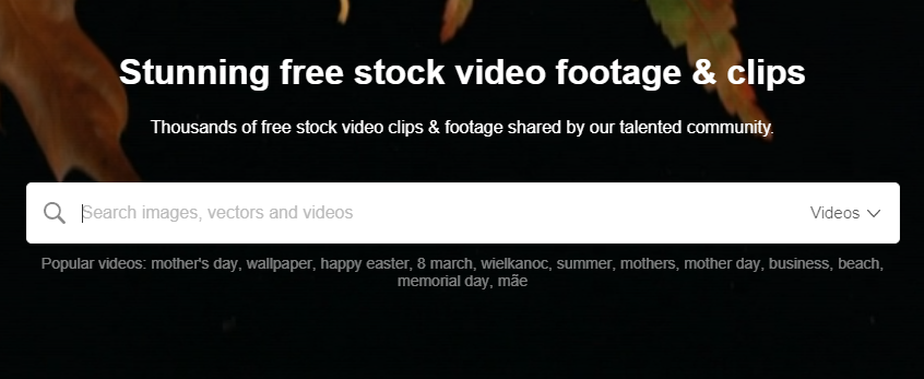 Free stock videos sites