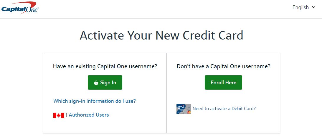  Capital One Credit Card Activation capitalone activate 