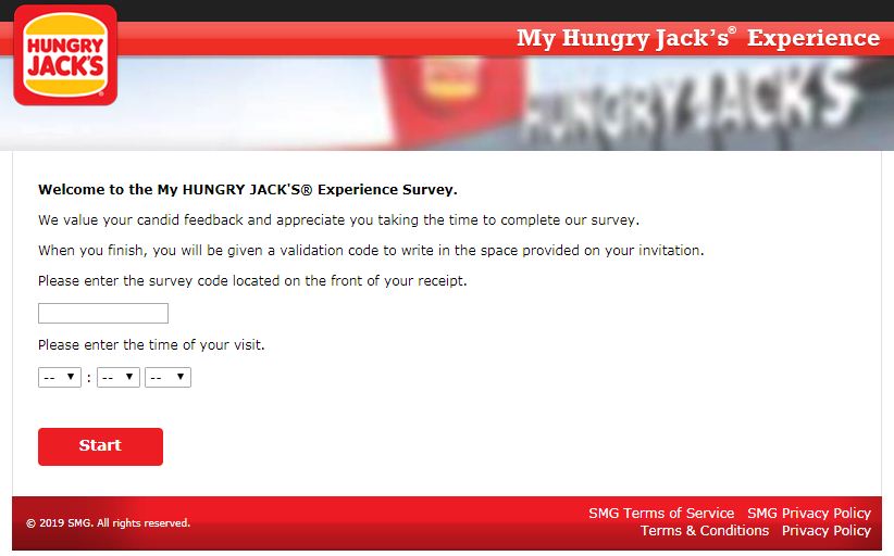 hungry jack's survey