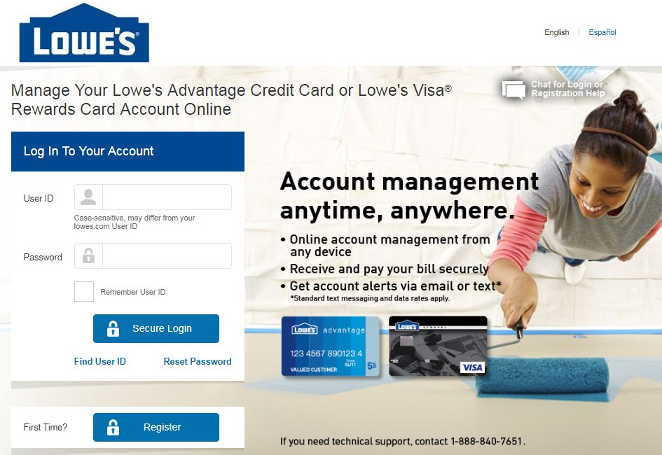 lowes card activation