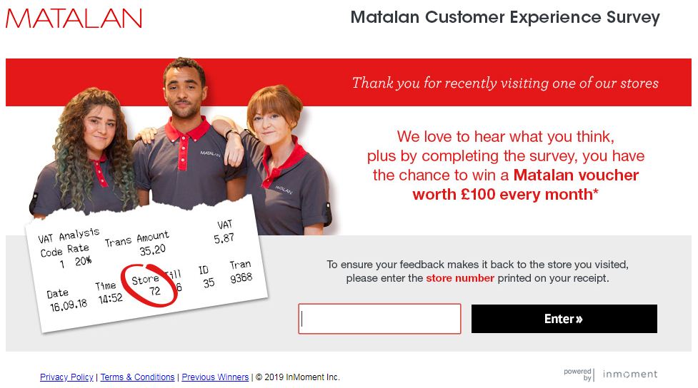 matalan survey