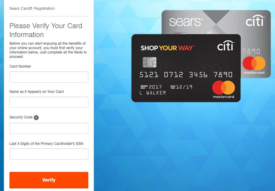 sears card activation