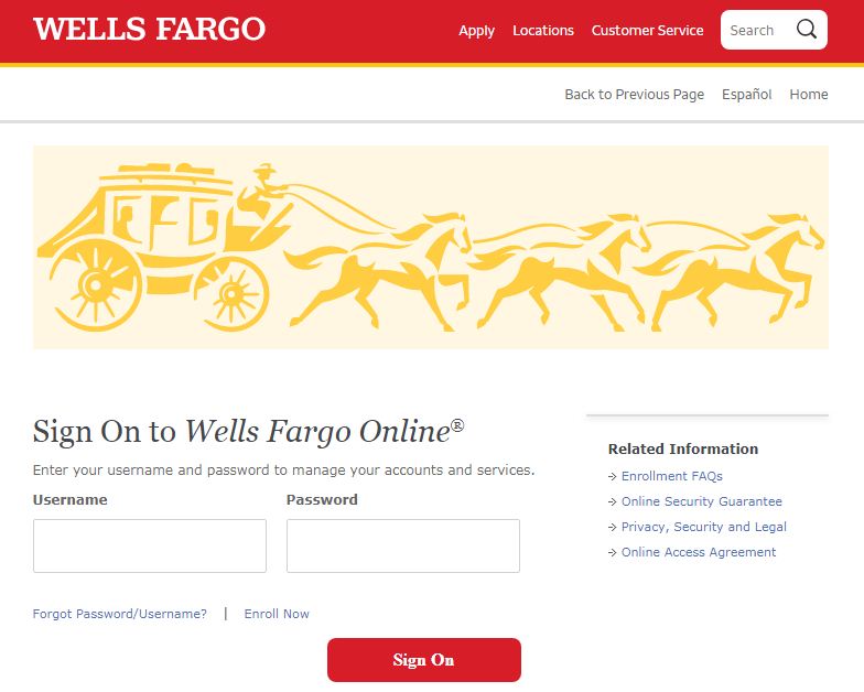 wells fargo card activation