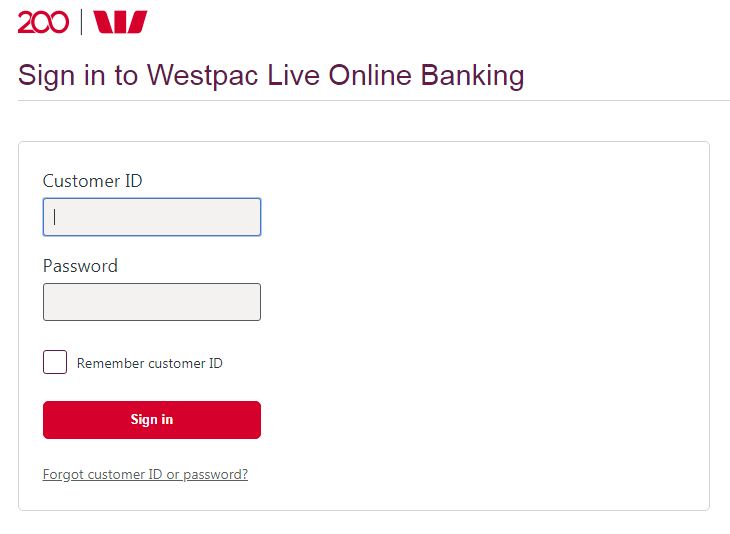 westpac credit card activation