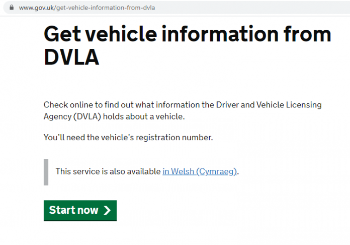 Check The Current & Historical MOT & Tax Status Of Any Vehicle