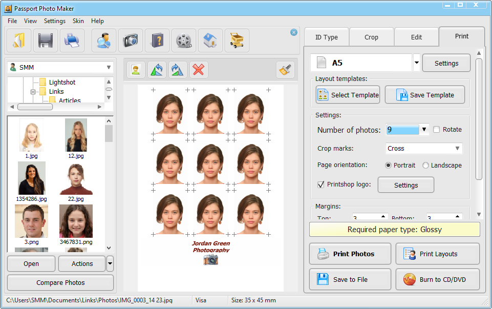 passport photo maker software