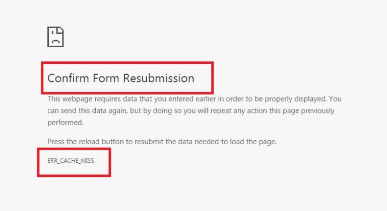 Fix Now!! Confirm Form Resubmission Error | Resolved Browser Error