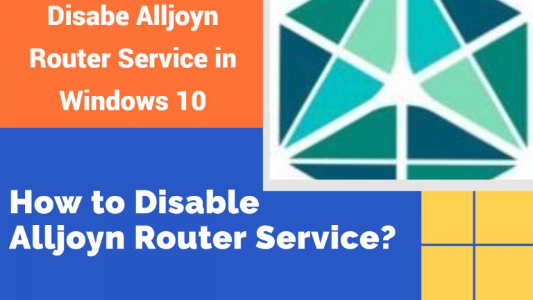 AllJoyn Router Service | How to Disable Alloyn Router Service?
