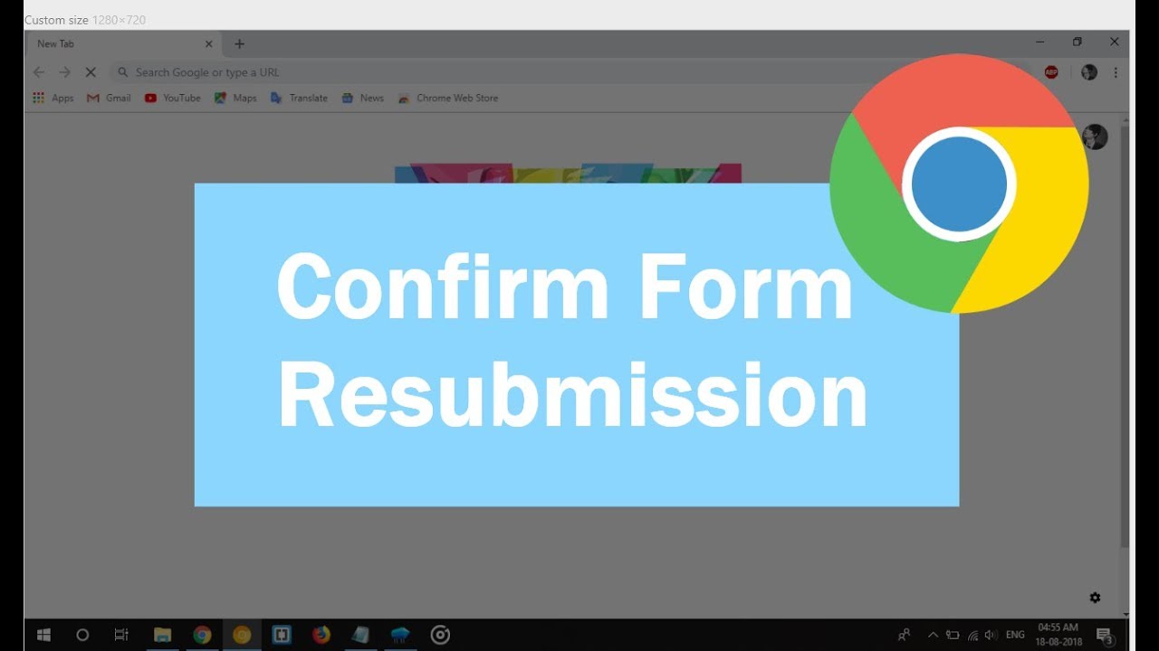 Fix Confirm Form Resubmission Error