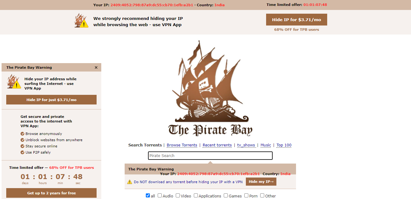 the pirate bay