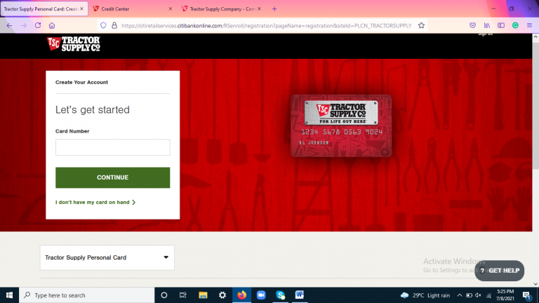 Tractor Supply Credit Card Login Bill Payment And Customer Support