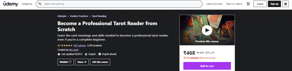 Become a Professional Tarot Reader from Scratch