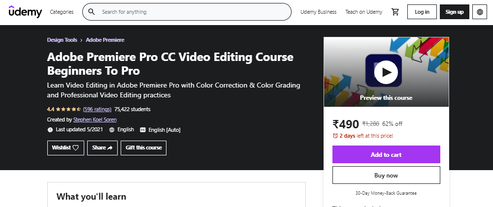 Adobe Premiere Pro CC Video Editing Course Beginners to Pro