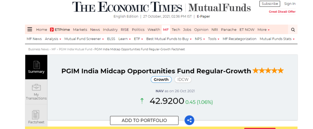 PGIM India Midcap Opportunities Fund