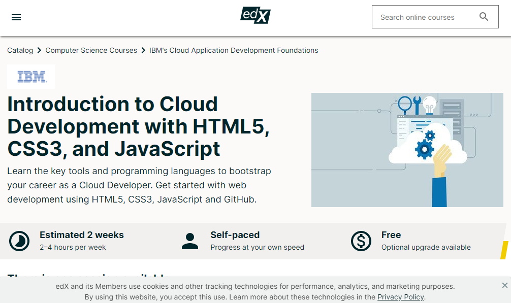 Introduction to Cloud Development with HTML 5, CSS 3, and JavaScript
