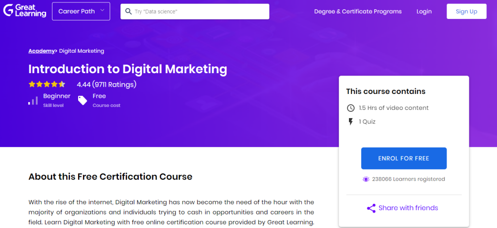 Fundamentals of Digital Marketing by Google