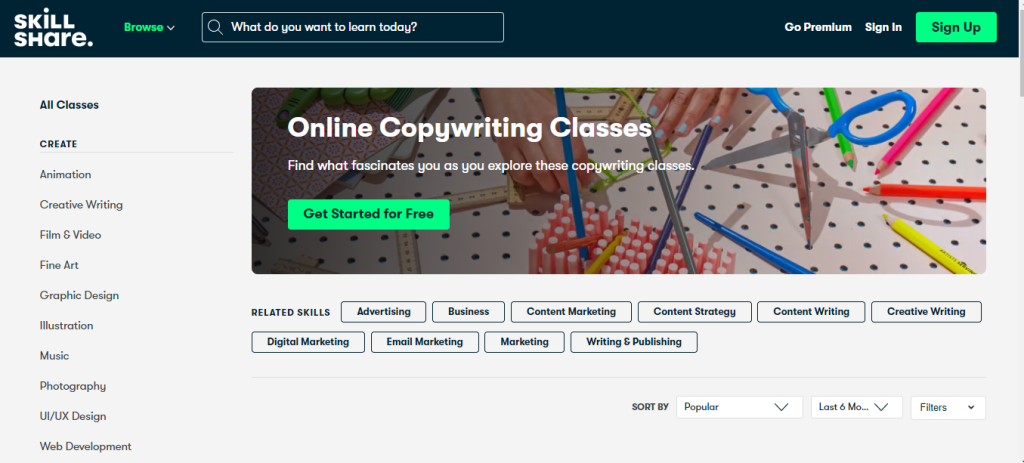 Copywriting Course Online by SkillShare