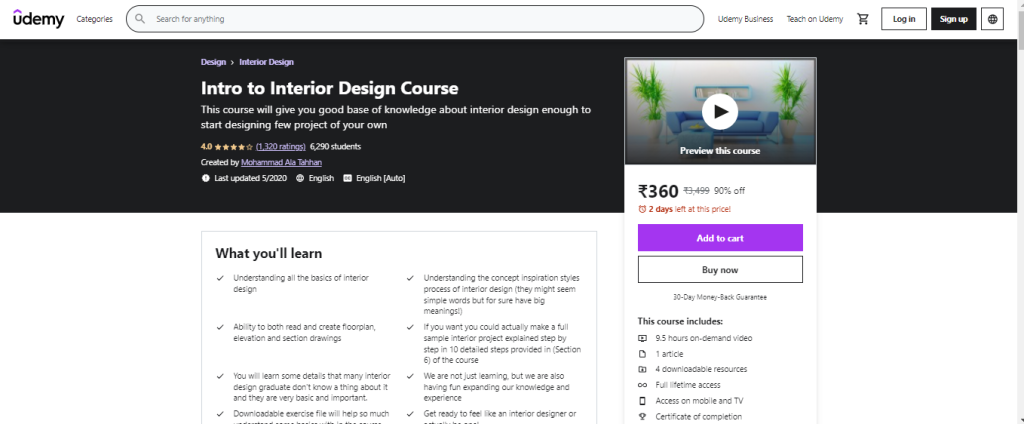 Intro to Interior Design Course
