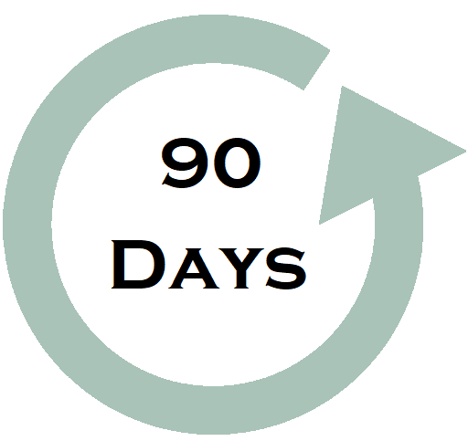 90 days return policy