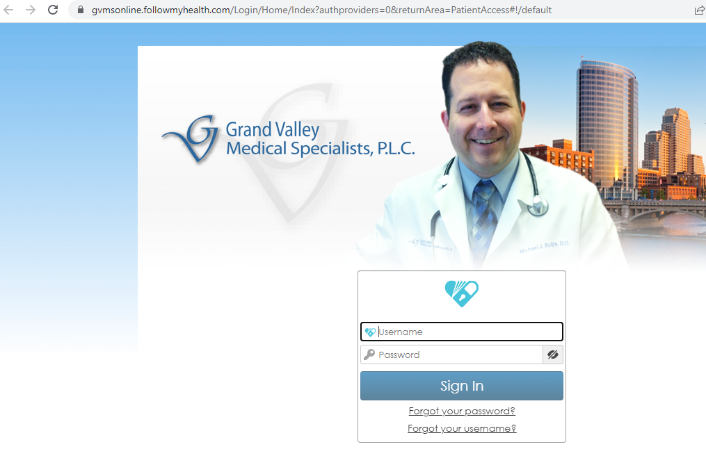 Grand Valley Medical Specialists Patient Portal