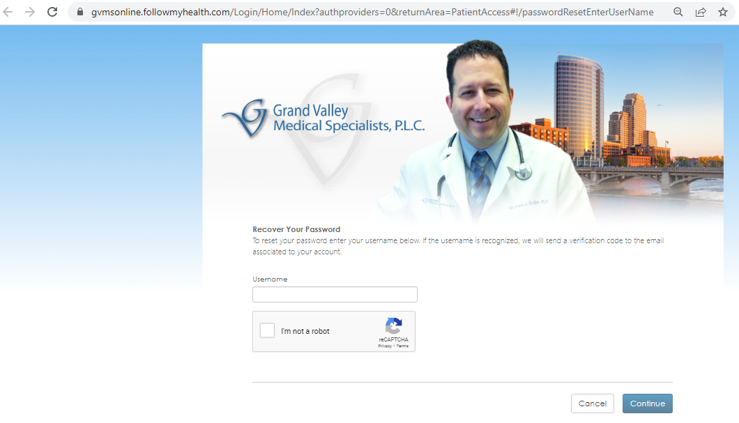 Grand Valley Medical Specialists Patient Portal
