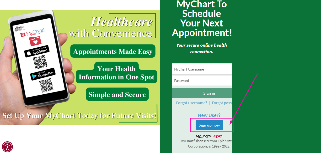 Tampa Family Health Center Patient Portal