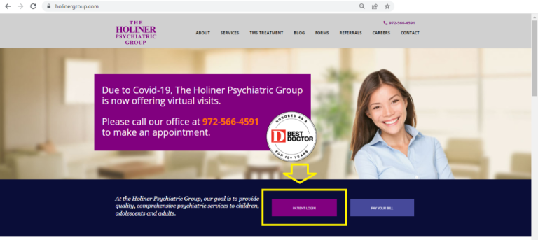Holiner Psychiatric Group Patient Portal Login – holinergroup.com