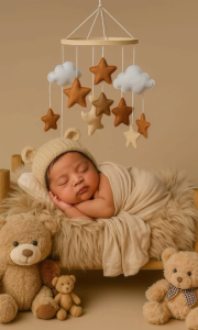 sleeping newborn baby