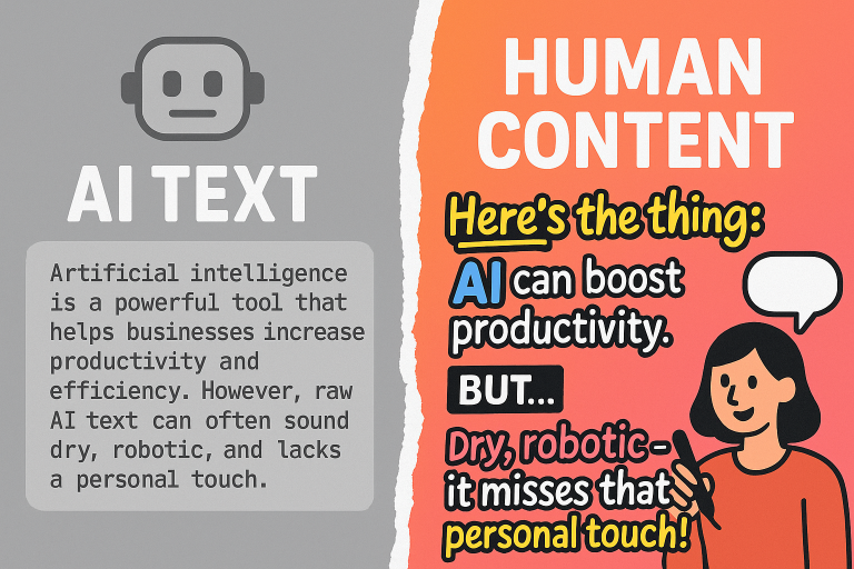 AI: Turning Raw Machine Output into Human-Sounding, Engaging Content