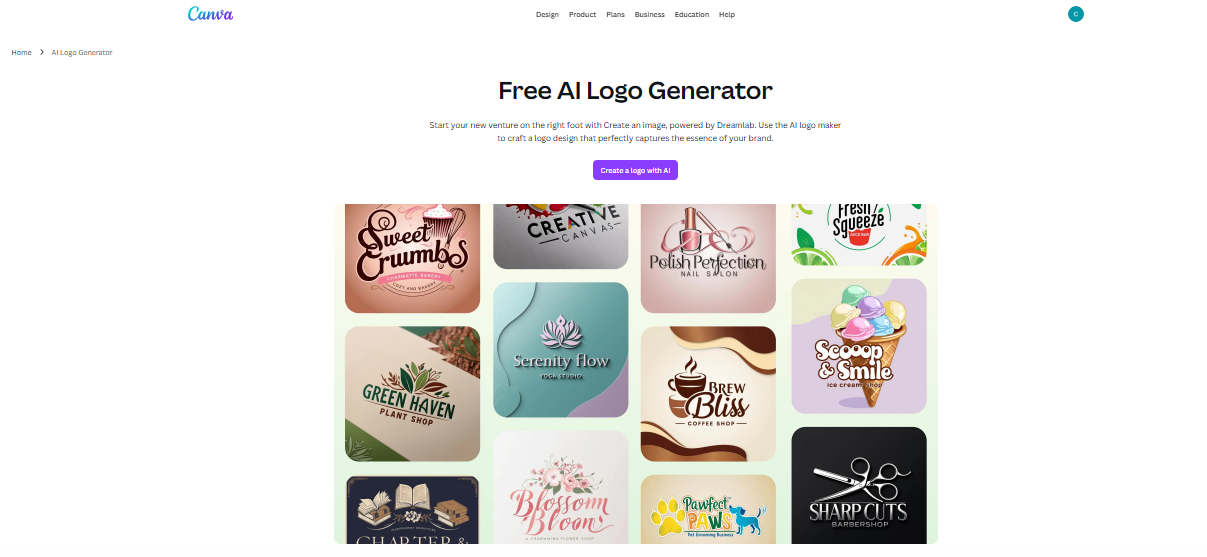 Canva Free AI Logo Generator